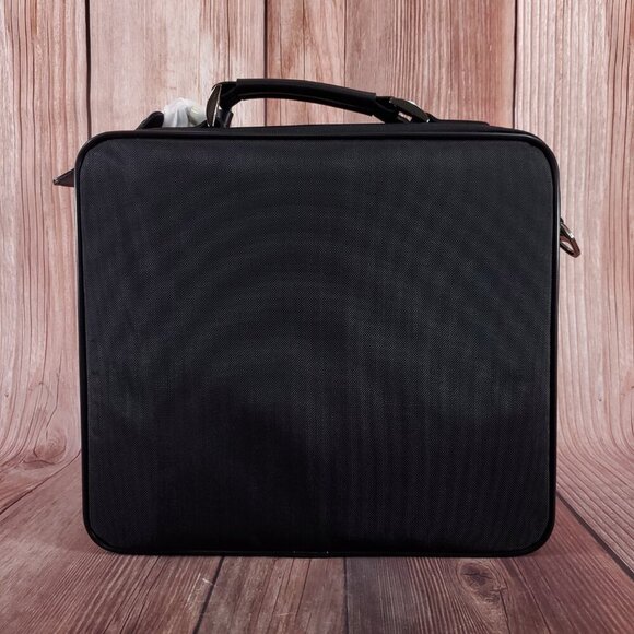 Vintage Samsonite Laptop Bag Black Nylon Leather Travel Bag - Picture 3 of 16